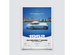 Automobilist Posters | Mercedes-Benz 300 SL (W194) - 24h Le Mans - 100th Anniversary - 1952, Limited Edition of 200, 50 x 70 cm