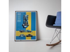 Automobilist Posters | Tyrrell - P34 - Blueprint - 1976, Classic Edition, 40 x 50 cm 3
