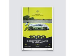 Automobilist Posters | Sauber Mercedes C9 - 24h Le Mans - 100th Anniversary - 1989, Limited Edition of 200, 50 x 70 cm 8