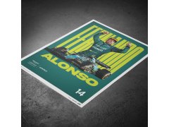 Automobilist Posters | Aston Martin Aramco Cognizant Formula One™ Team - Fernando Alonso - 2023, Classic Edition, 40 x 50 cm 5