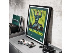 Automobilist Posters | Aston Martin Aramco Cognizant Formula One™ Team - Fernando Alonso - 2023, Classic Edition, 40 x 50 cm 6