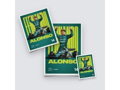 Automobilist Posters | Aston Martin Aramco Cognizant Formula One™ Team - Fernando Alonso - 2023, Classic Edition, 40 x 50 cm 2