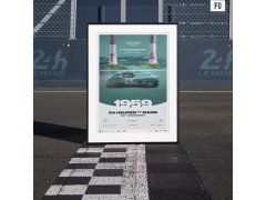 Automobilist Posters | Aston Martin DBR1/300 - 24h Le Mans - 100th Anniversary - 1959, Limited Edition of 200, 50 x 70 cm 4