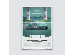 Automobilist Posters | Aston Martin DBR1/300 - 24h Le Mans - 100th Anniversary - 1959, Limited Edition of 200, 50 x 70 cm 8