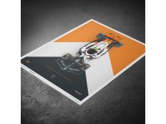 Automobilist Posters | McLaren Formula 1 Team - Lando Norris - The Triple Crown Livery - 60th Anniversary - 2023, Large, 50 x 70 cm 8
