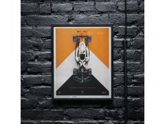Automobilist Posters | McLaren Formula 1 Team - Lando Norris - The Triple Crown Livery - 60th Anniversary - 2023, Medium, 40 x 50 cm 7
