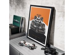 Automobilist Posters | McLaren Formula 1 Team - Oscar Piastri - The Triple Crown Livery - 60th Anniversary - 2023, Large, 50 x 70 cm 6