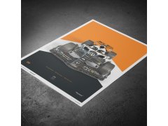 Automobilist Posters | McLaren Formula 1 Team - Oscar Piastri - The Triple Crown Livery - 60th Anniversary - 2023, Large, 50 x 70 cm 8