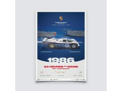 Automobilist Posters | Porsche 962 C - 24h Le Mans - 100th Anniversary - 1986, Limited Edition of 200, 50 x 70 cm