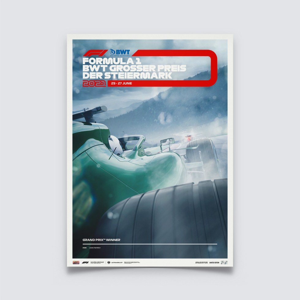 Formula 1® BWT Grosser Preis Der Steiermark 2021 | Limited Edition - Plakáty Limited Edition