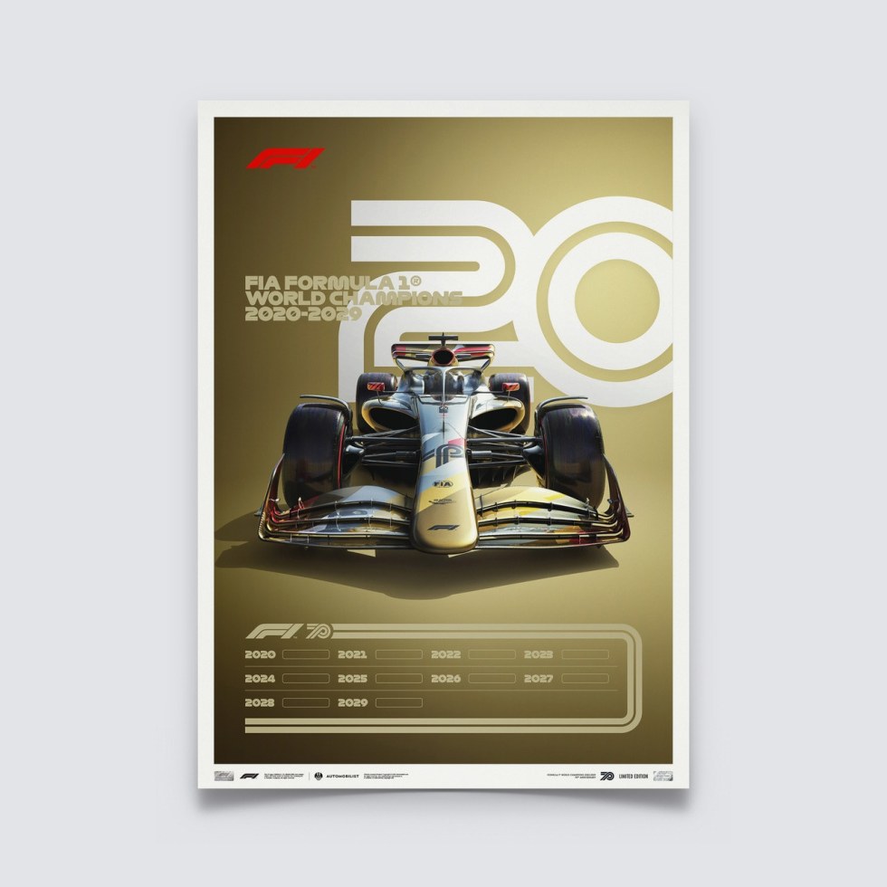 Automobilist Posters | Formula 1® - Decades - The Future Lies Ahead - 2020s | Limited Edition - Plakáty Limited Edition