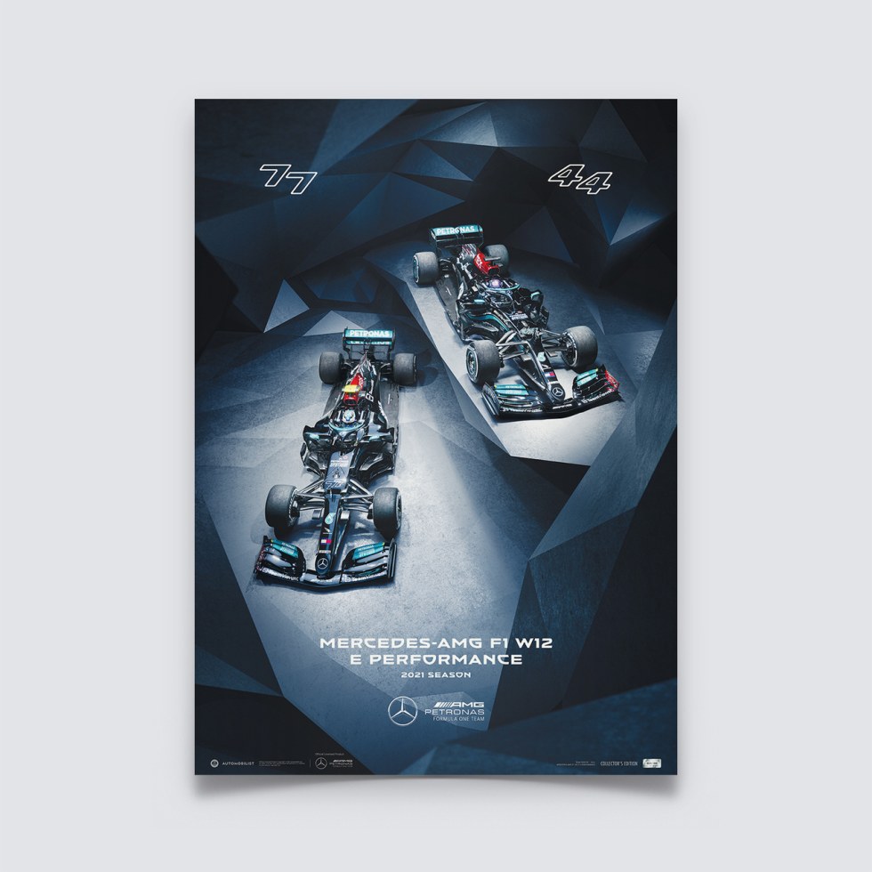 Automobilist Posters | Mercedes-AMG Petronas F1 Team - Season - 2021 | Limited Edition