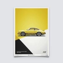 Porsche 911 RS - Yellow - Limited Poster - Plakáty Limited Edition