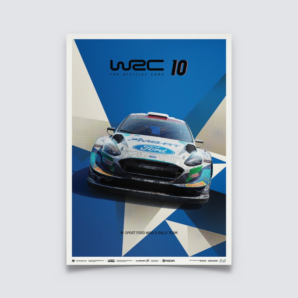 WRC 10 - FORD - THE OFFICIAL GAME COVER | LIMITED EDITION - Plakáty Limited Edition