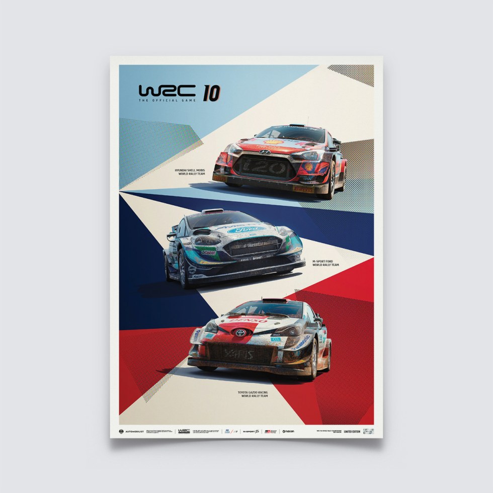 WRC 10 - THE OFFICIAL GAME COVER | LIMITED EDITION - Plakáty Limited Edition