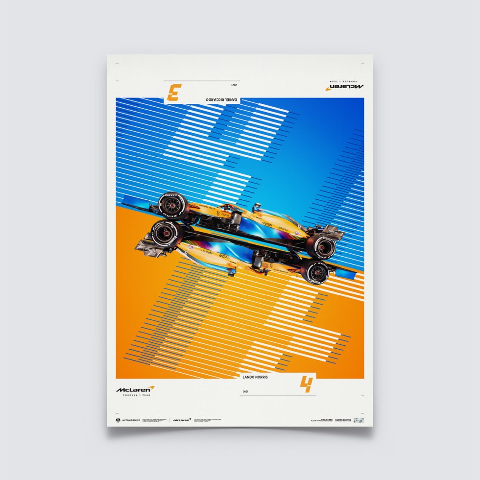 McLaren Formula 1 Team - 2021 Season | Limited Edition - Plakáty Limited Edition