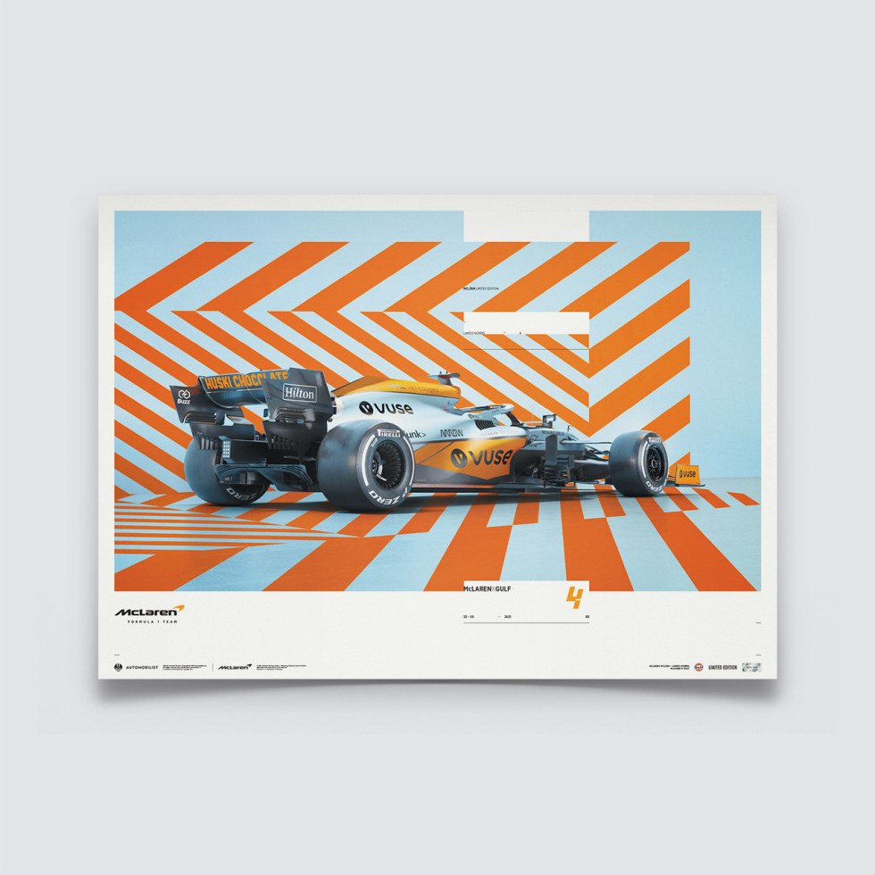McLaren x Gulf - Horizontal - Lando Norris - 2021 | Limited Edition