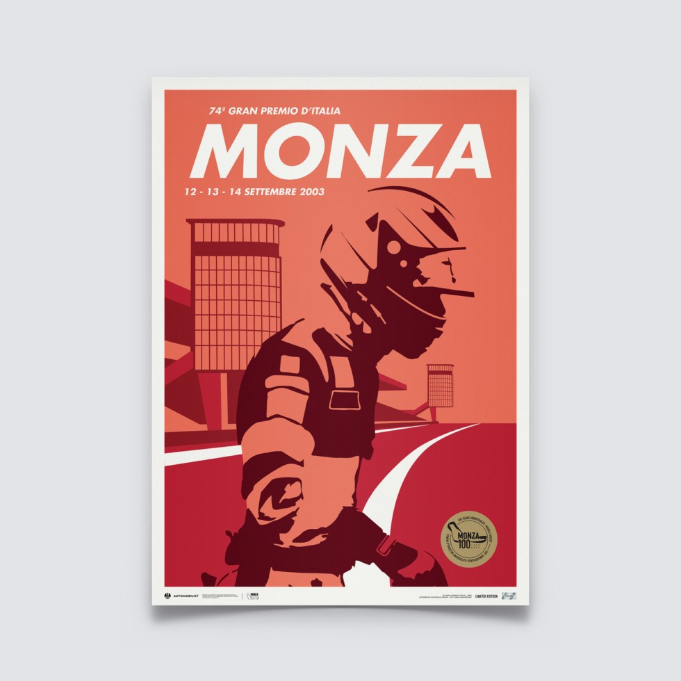 Automobilist Posters | Monza Circuit - 100 Years Anniversary - 2003 | Limited Edition - Plakáty Limited Edition