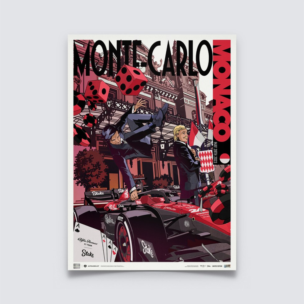 Automobilist Posters | Alfa Romeo F1 Team Stake - Monaco - 2023 - Plakáty Limited Edition