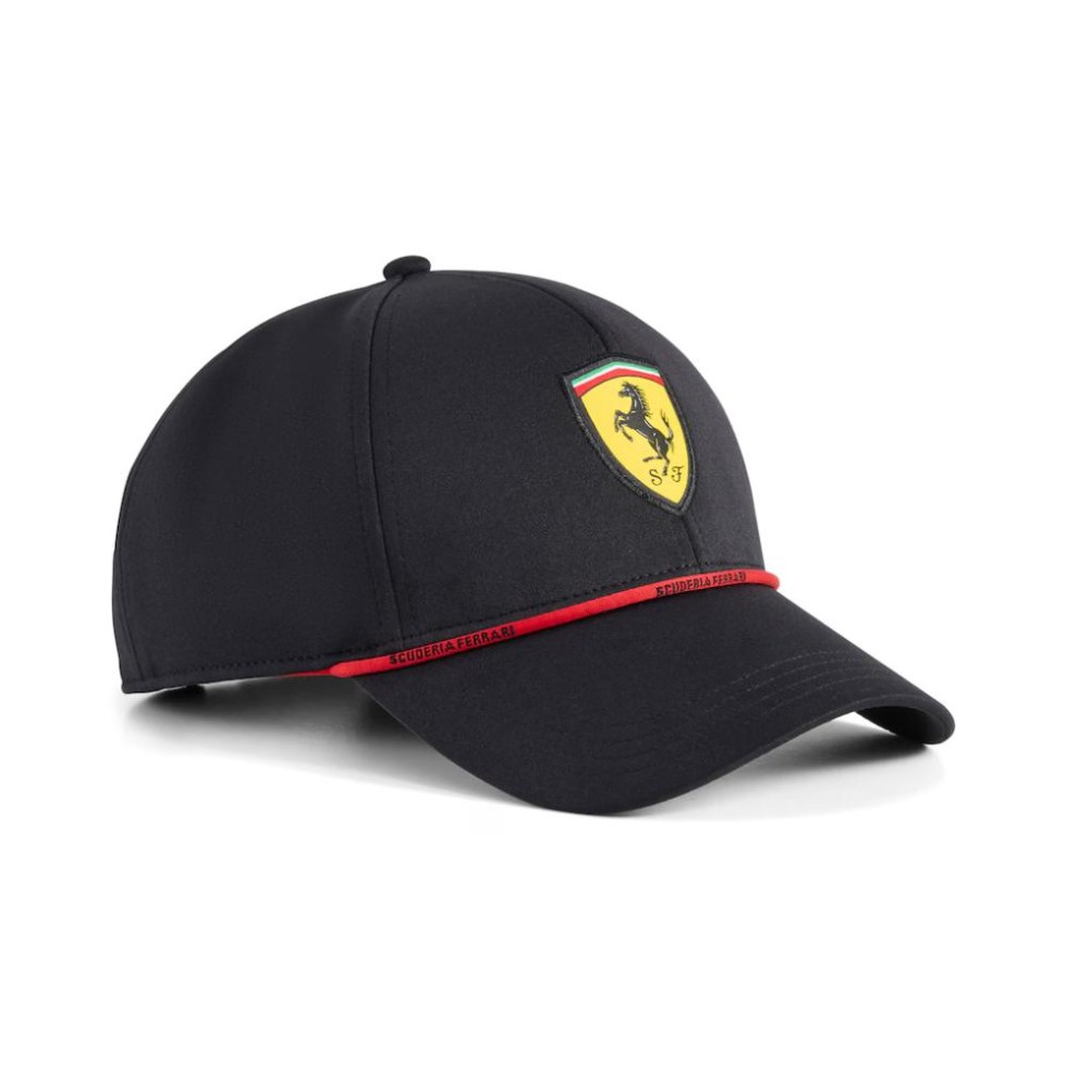 Ferrari F1 2026 BB kšiltovka Classic s&nbsp;červeným proužkem - černá - Týmy F1