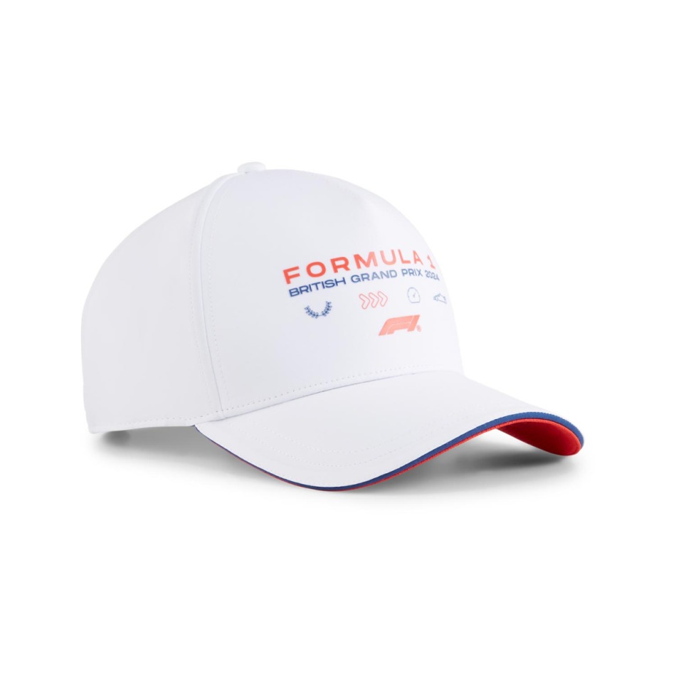Formule 1 čepice baseballová kšiltovka Silverstone GP white F1 Team 2024 - Formule 1 kšiltovky, čepice, rukavice