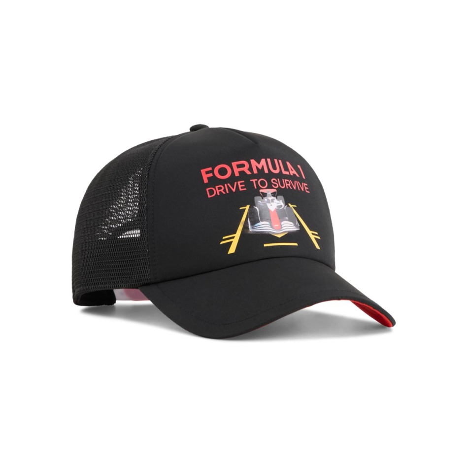 Formule 1 čepice baseballová kšiltovka DTS Trucker black F1 Team 2025 - Formule 1 kšiltovky, čepice, rukavice
