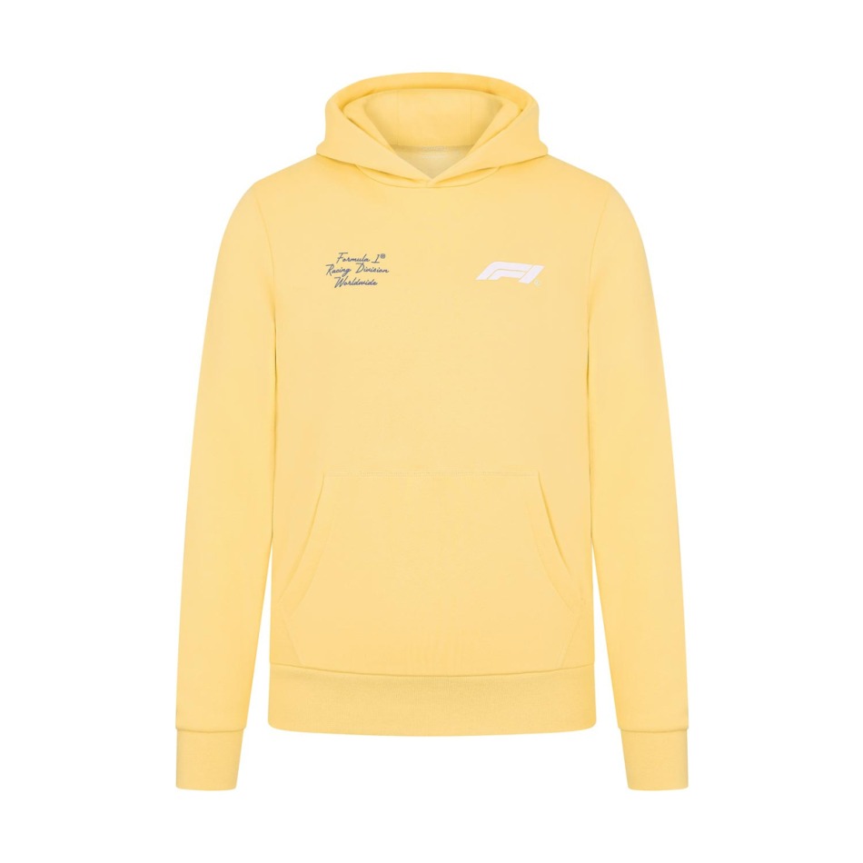 Formule 1 pánská mikina s&nbsp;kapucí RDW Hoody Pale Banana F1 2024 - Formule 1 mikiny, bundy