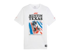 Formule 1 pánské tričko Austin GP white 2025