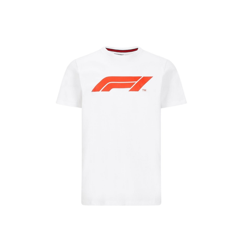 Formule 1 pánské tričko logo white 2020 - Formule 1 trička, polo trička, košile