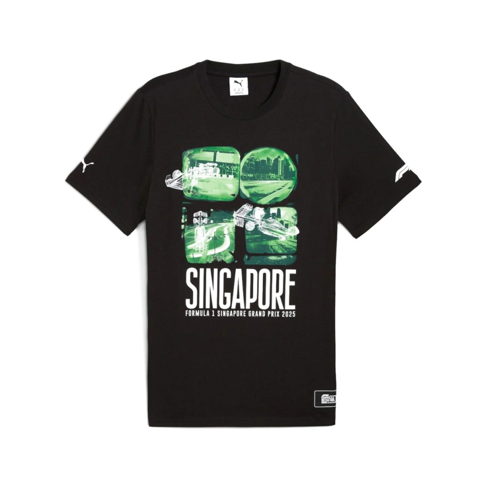 Formule 1 pánské tričko Singapore GP black 2025 - Formule 1 trička, polo trička, košile