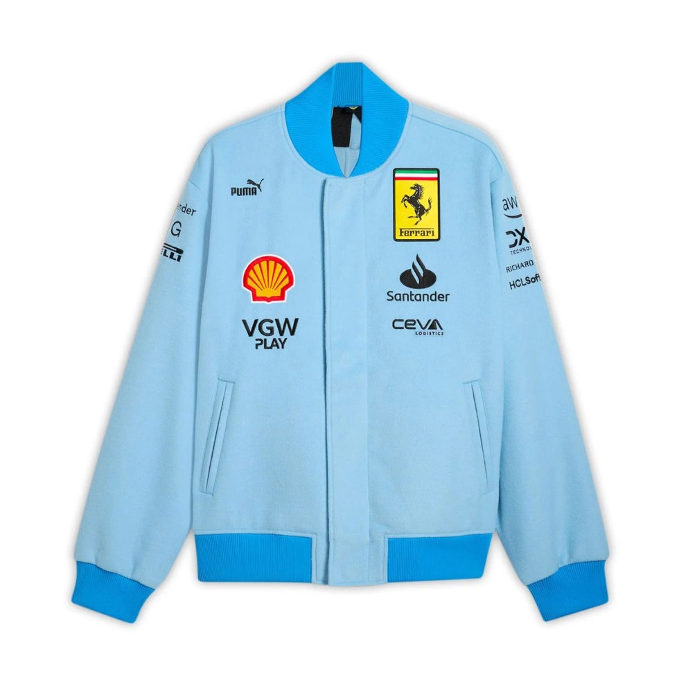 Ferrari F1 limitovaná bomber bunda Varsity Miami GP 2024 - vzorek - Ferrari pánské bundy