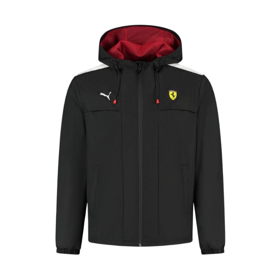 Ferrari F1 2025 nepromokavá bunda černá - Ferrari pánské bundy