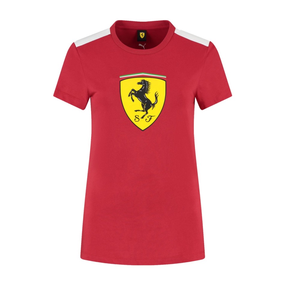 Ferrari dámské tričko Shield red F1 Team 2025 - Dámské