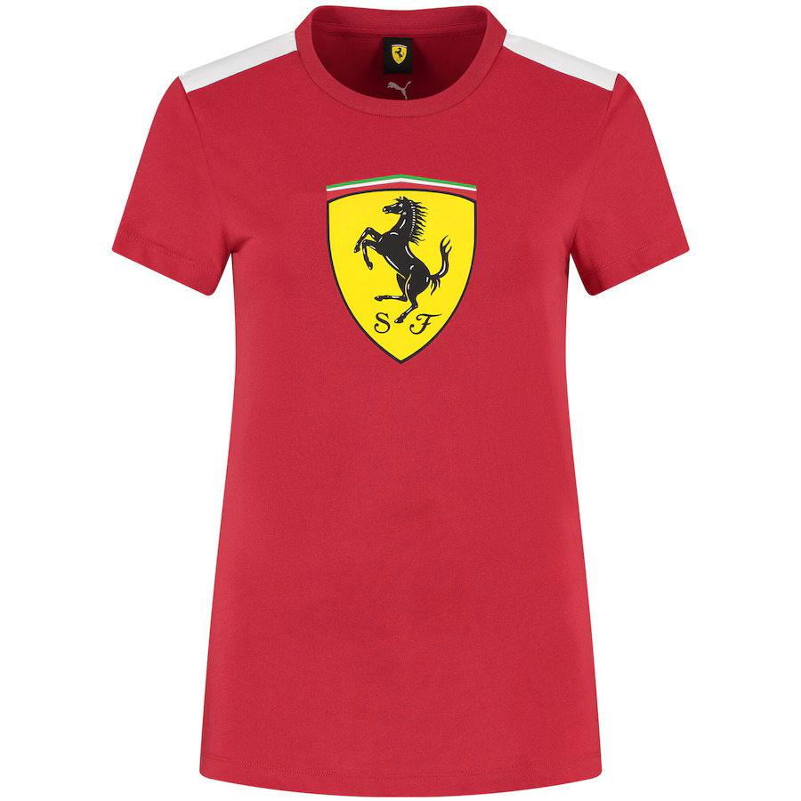 Ferrari F1 dámské tričko s logem červené Ferrari F1 dámské tričko s logem červené - Ferrari dámské trička