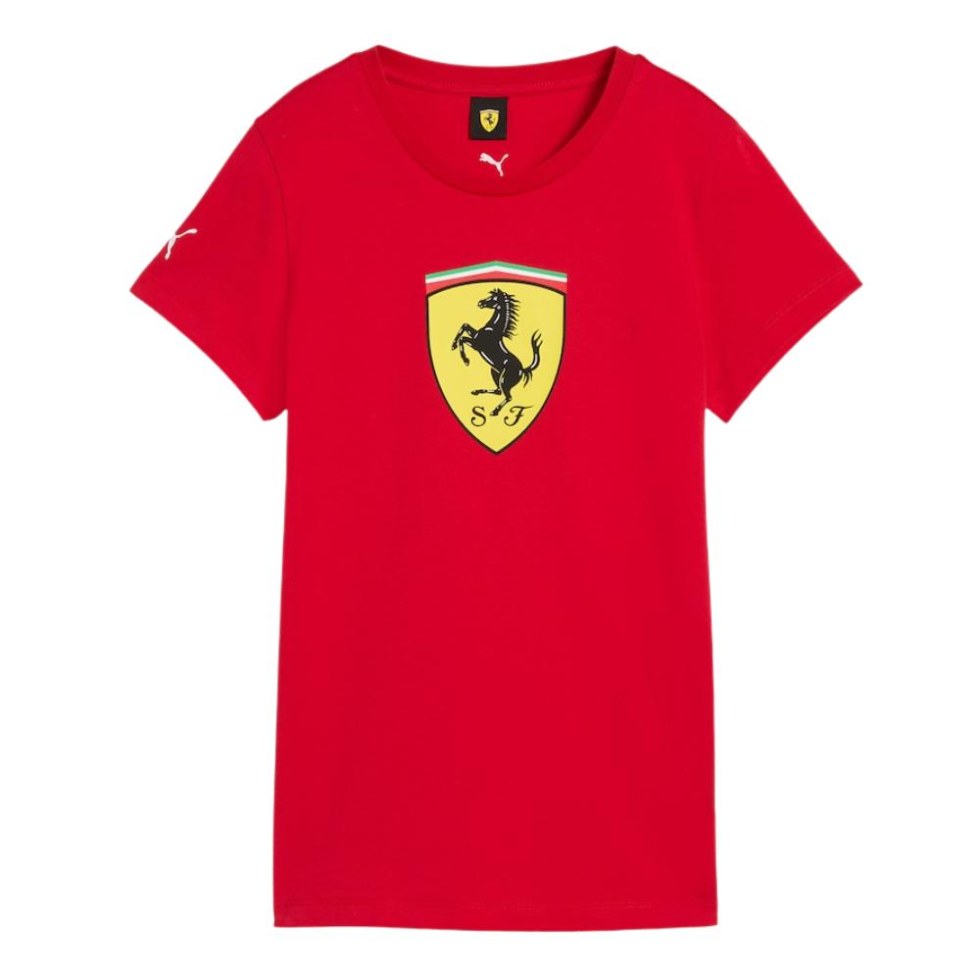 Ferrari F1 2026 dámské tričko s&nbsp;velkým logem - červené