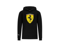Ferrari dětská mikina s&nbsp;kapucí Shield black F1 Team 2023