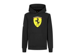 Ferrari dětská mikina s&nbsp;kapucí Shield black F1 Team 2025