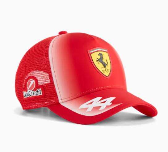 Ferrari F1 2026 dětská týmová kšiltovka Lewis Hamilton #44 - červená - Ferrari dětské kšiltovky