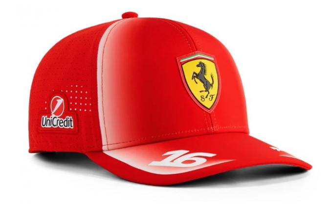 Ferrari F1 2026 dětská kšiltovka Charles Leclerc # 16 - červená - Ferrari dětské kšiltovky