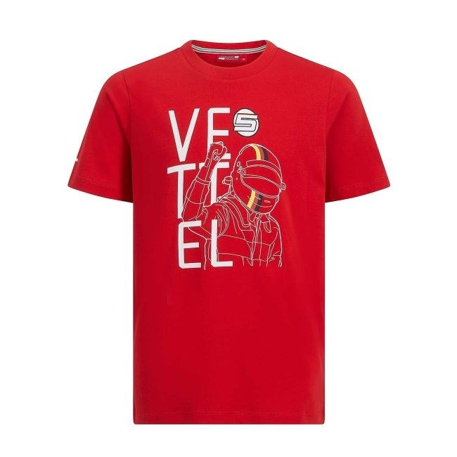 Ferrari dětské tričko Vettel Driver - Ferrari dětská trička