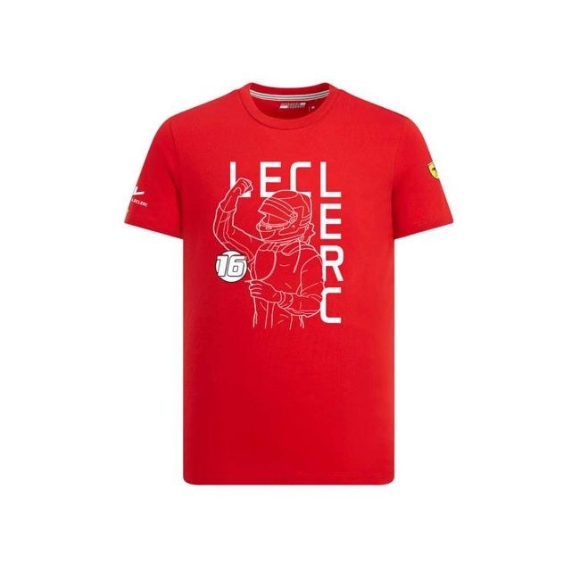 Ferrari dětské tričko Leclerc Driver - Ferrari dětská trička