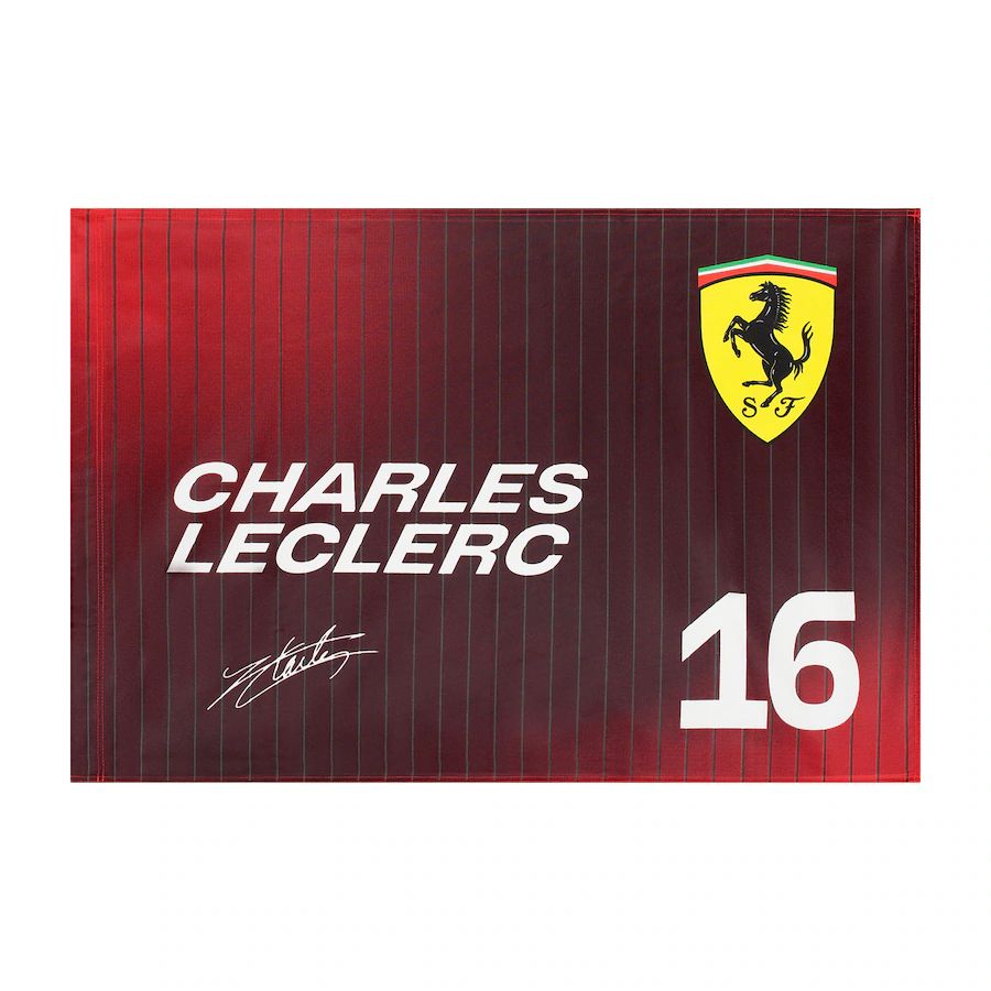 Ferrari F1 2025 vlajka Charles Leclerc 60x90cm - Ferrari doplňky Vlajky