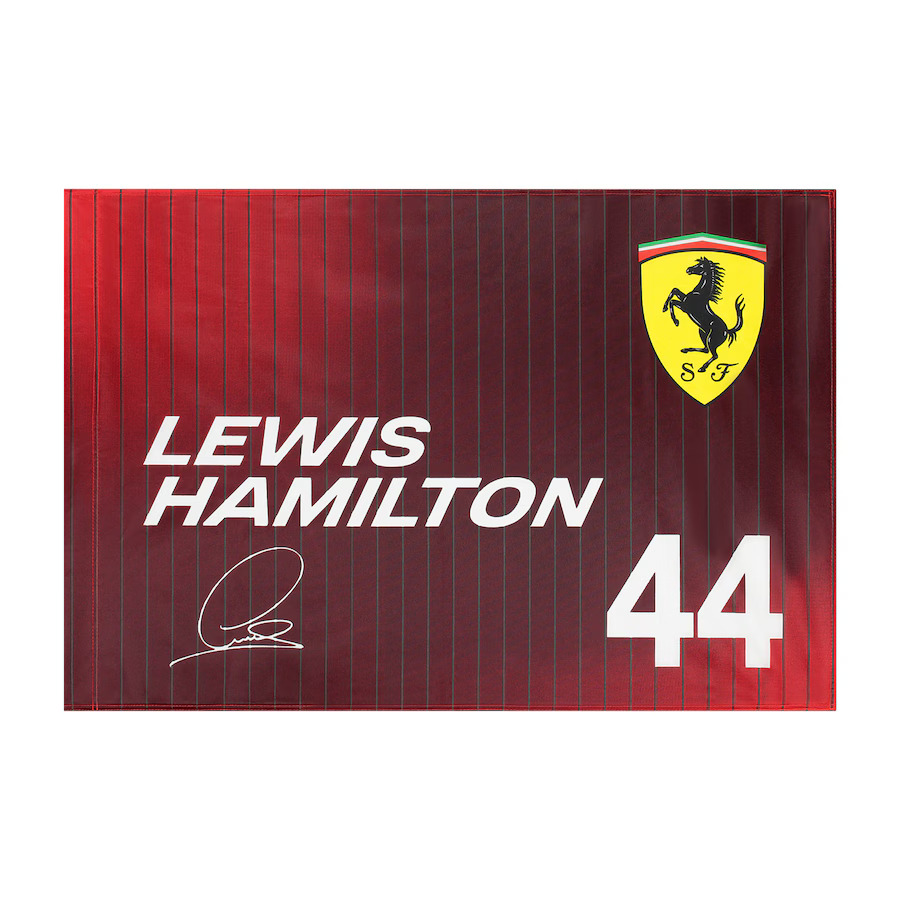 Ferrari F1 2025 vlajka Lewis Hamilton 60x90cm Ferrari F1 2025 vlajka Lewis Hamilton 60x90cm - Ferrari doplňky Vlajky