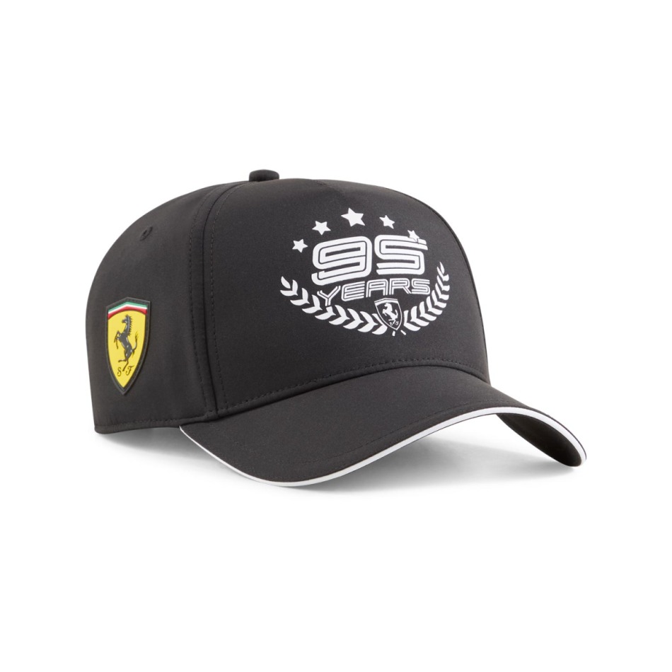 Ferrari čepice baseballová kšiltovka Graphic 95 years black F1 Team 2024 - Doplňky