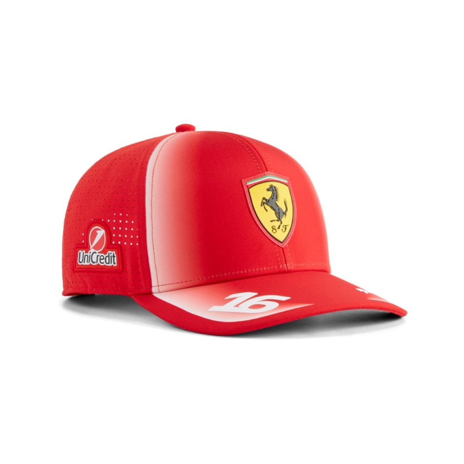Ferrari čepice baseballová kšiltovka Charles Leclerc #16 official Teamline Replica F1 Team 2026 - Ferrari kšiltovky, čepice, rukavice