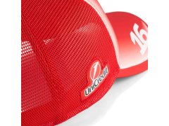 Ferrari F1 2026 týmová Trucker kšiltovka Charles Leclerc #16 - červená 4