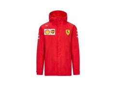Ferrari pánská bunda s&nbsp;kapucí rain red F1 Team 2020