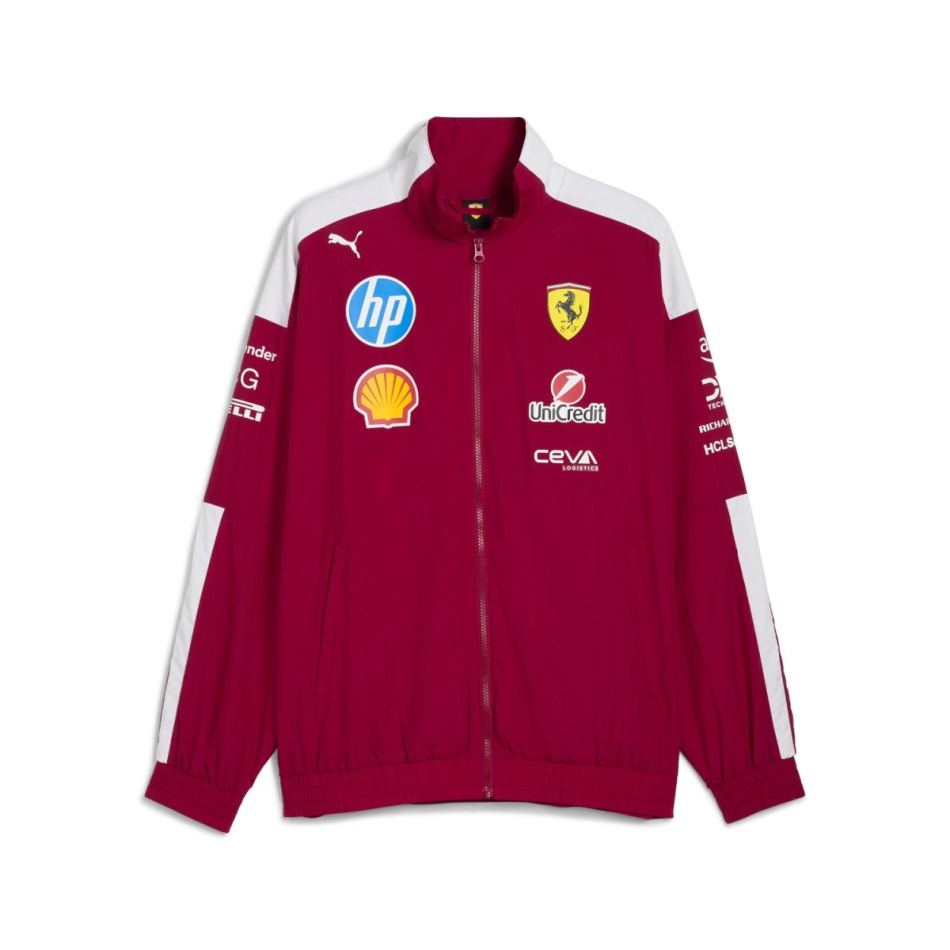Ferrari pánská bunda Drivers T7 official Teamline Replica red F1 Team 2025 - Ferrari mikiny, bundy