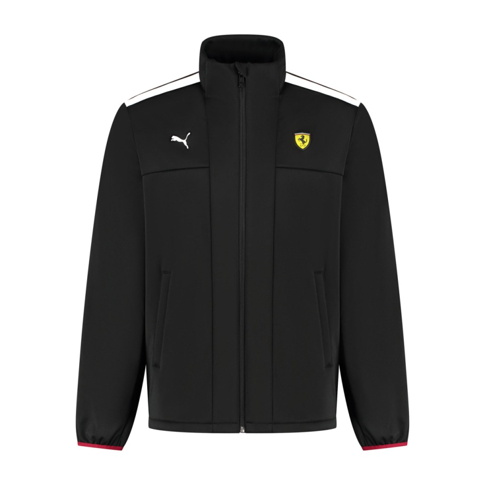 Ferrari pánská bunda softshell Logo black F1 Team 2025 - Ferrari mikiny, bundy