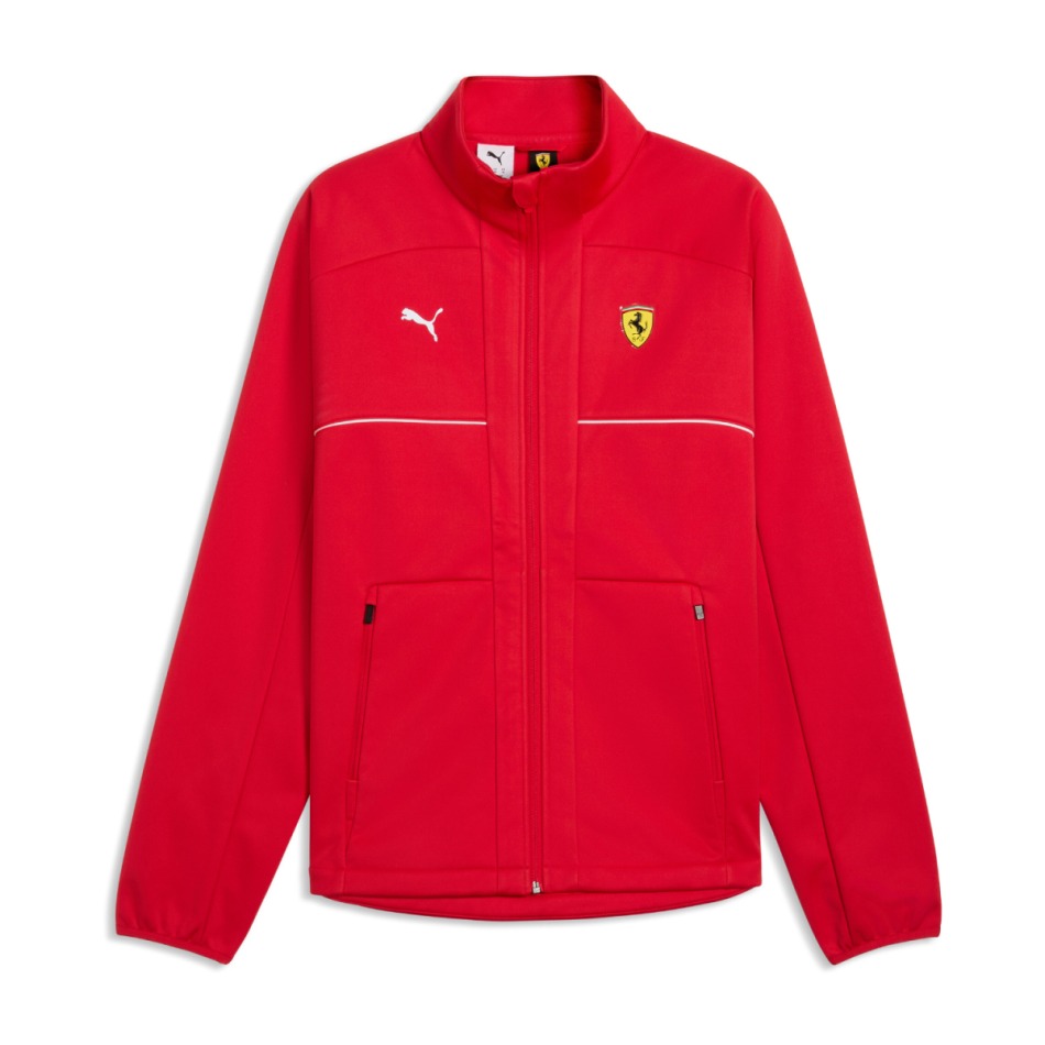 Ferrari pánská bunda softshell Logo red F1 Team 2026 - Ferrari mikiny, bundy